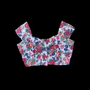 Vintage Floral Crop Top